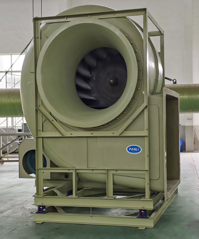 Low noise fiberglass fan