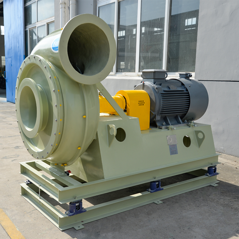 High pressure fiberglass centrifugal fan