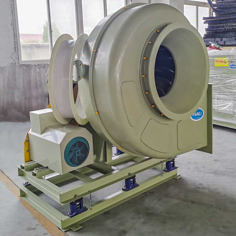 Fiberglass acid and alkali resistant fan